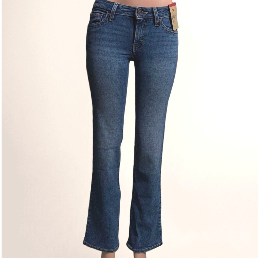 Levis Superlow Bootcut Jeans Womens 26x32 Medium Wash Blue Denim New NWT